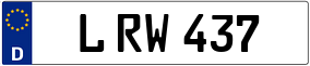 Trailer License Plate